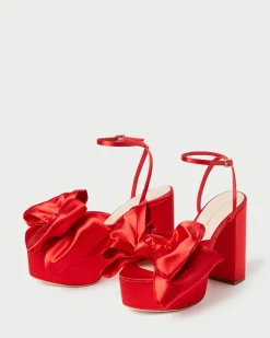 Loeffler Randall Kiki Satin Platform Sandal| Heeled Sandals