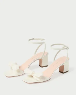Loeffler Randall Kimora Pleated Bow Heel| Event Essentials|Heeled Sandals