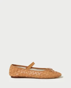 Loeffler Randall Leonie Chocolate Leather Flat| Flats & Loafers