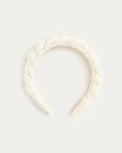 Loeffler Randall Lilac Pearl Braided Headband| FOR THE BRIDE|Accessories