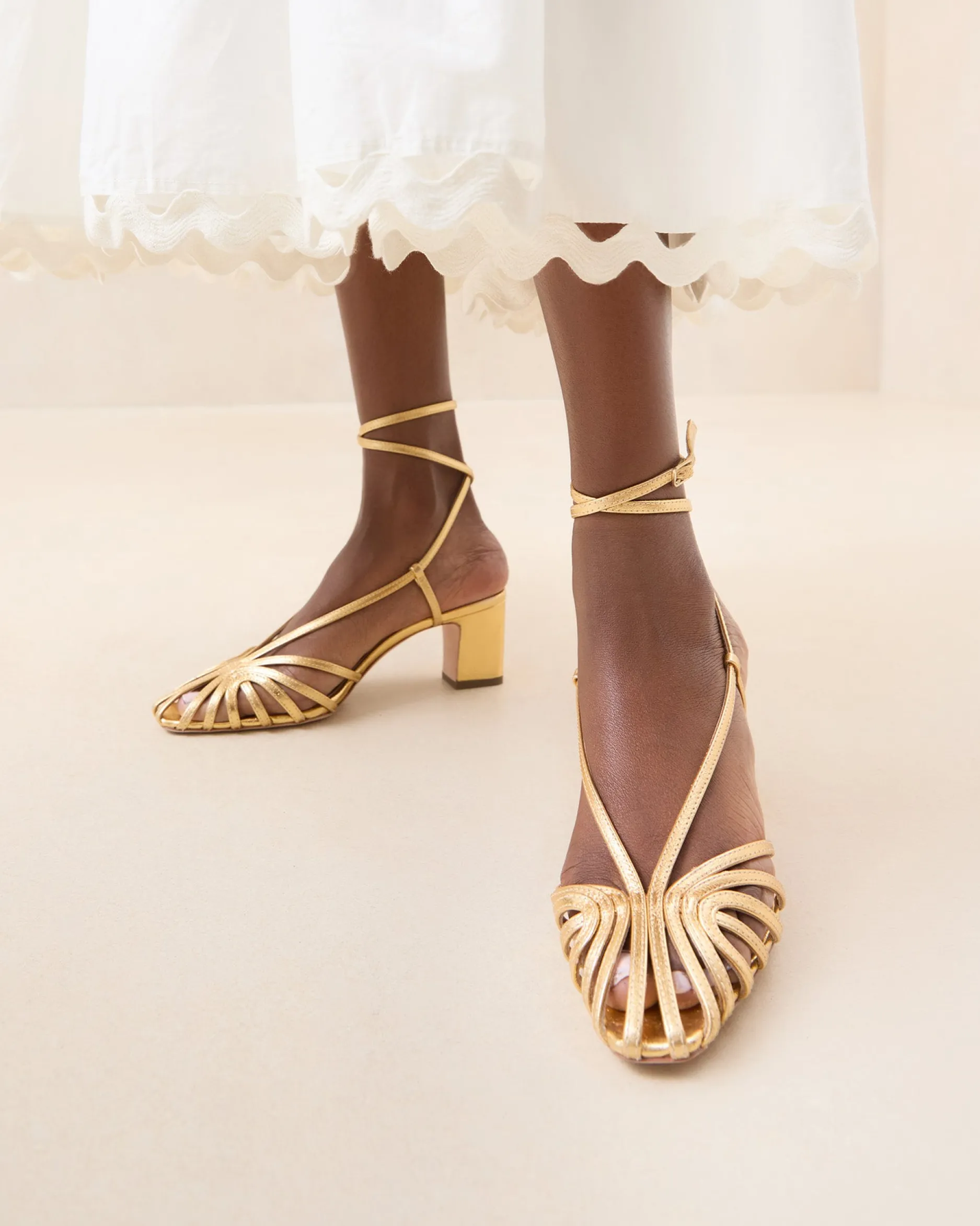 Loeffler Randall Livvy Leather Heeled Sandal| FOR THE GUESTS|Heeled Sandals