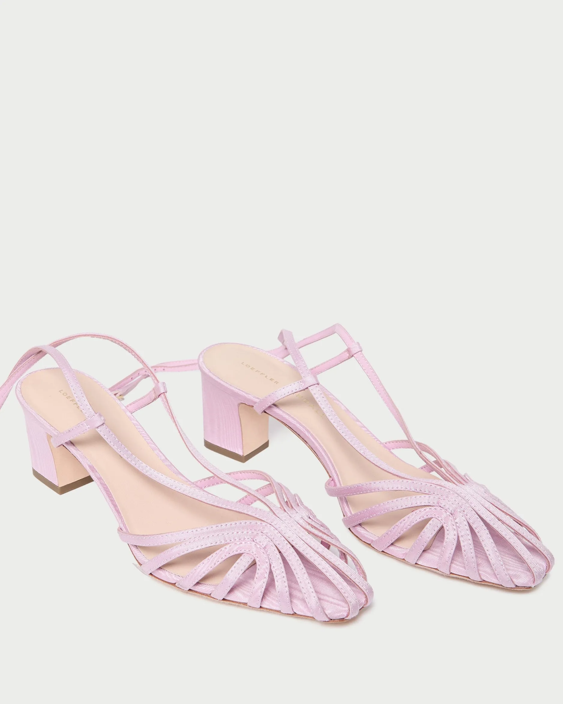 Loeffler Randall Livvy Pink Moiré Heeled Sandal| FOR THE GUESTS|Heeled Sandals