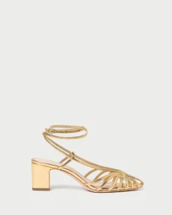Loeffler Randall Livvy Pink Moiré Heeled Sandal| FOR THE GUESTS|Heeled Sandals