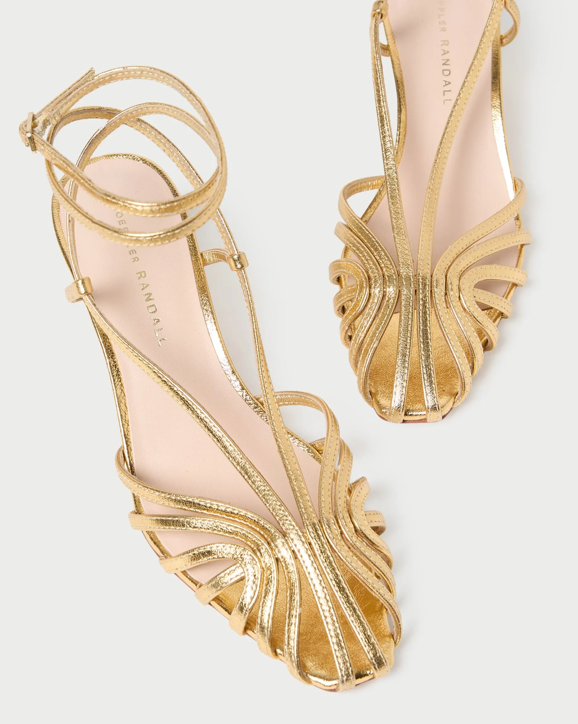 Loeffler Randall Livvy Pink Moiré Heeled Sandal| FOR THE GUESTS|Heeled Sandals