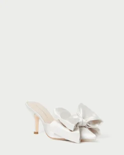Loeffler Randall Margot Moiré Bow Mule| FOR THE BRIDE|Pumps & Mules