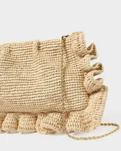 Loeffler Randall Mavis Raffia Ruffle Clutch| FOR THE GUESTS|FOR THE BRIDE