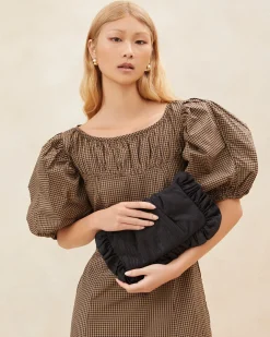 Loeffler Randall Mavis Raffia Ruffle Clutch| FOR THE GUESTS|FOR THE BRIDE