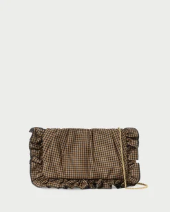 Loeffler Randall Mavis Moiré Ruffle Clutch| Event Essentials|Vacation Shop