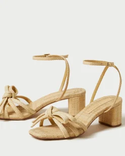 Loeffler Randall Mikel Bow Mid-Heel Sandal| FOR THE BRIDE|Casual Staples