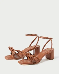 Loeffler Randall Mikel Bow Mid-Heel Sandal| FOR THE BRIDE|Casual Staples