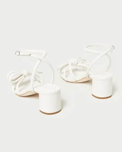 Loeffler Randall Mikel Bow Mid-Heel Sandal| FOR THE BRIDE|Casual Staples