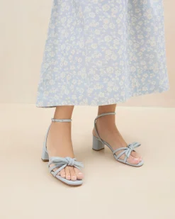 Loeffler Randall Mikel Bow Mid-Heel Sandal| FOR THE BRIDE|Casual Staples