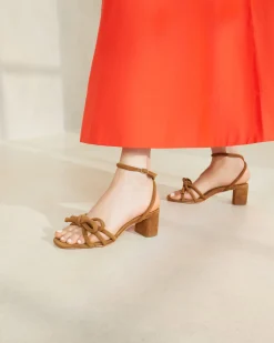 Loeffler Randall Mikel Bow Mid-Heel Sandal| SOMETHING BLUE|FOR THE BRIDE