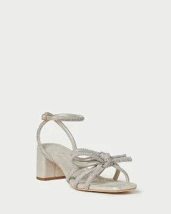 Loeffler Randall Mikel Bow Mid-Heel Sandal| SOMETHING BLUE|FOR THE BRIDE