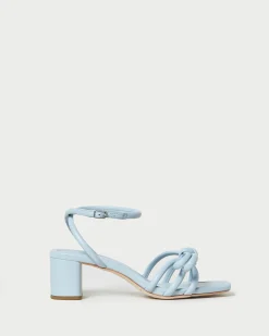 Loeffler Randall Mikel Bow Mid-Heel Sandal| SOMETHING BLUE|FOR THE BRIDE
