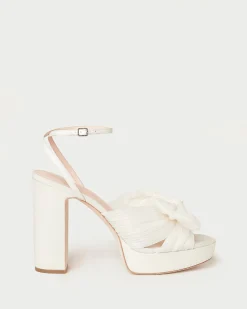 Loeffler Randall Natalia Platform Bow Heel| FOR THE BRIDE|Heeled Sandals