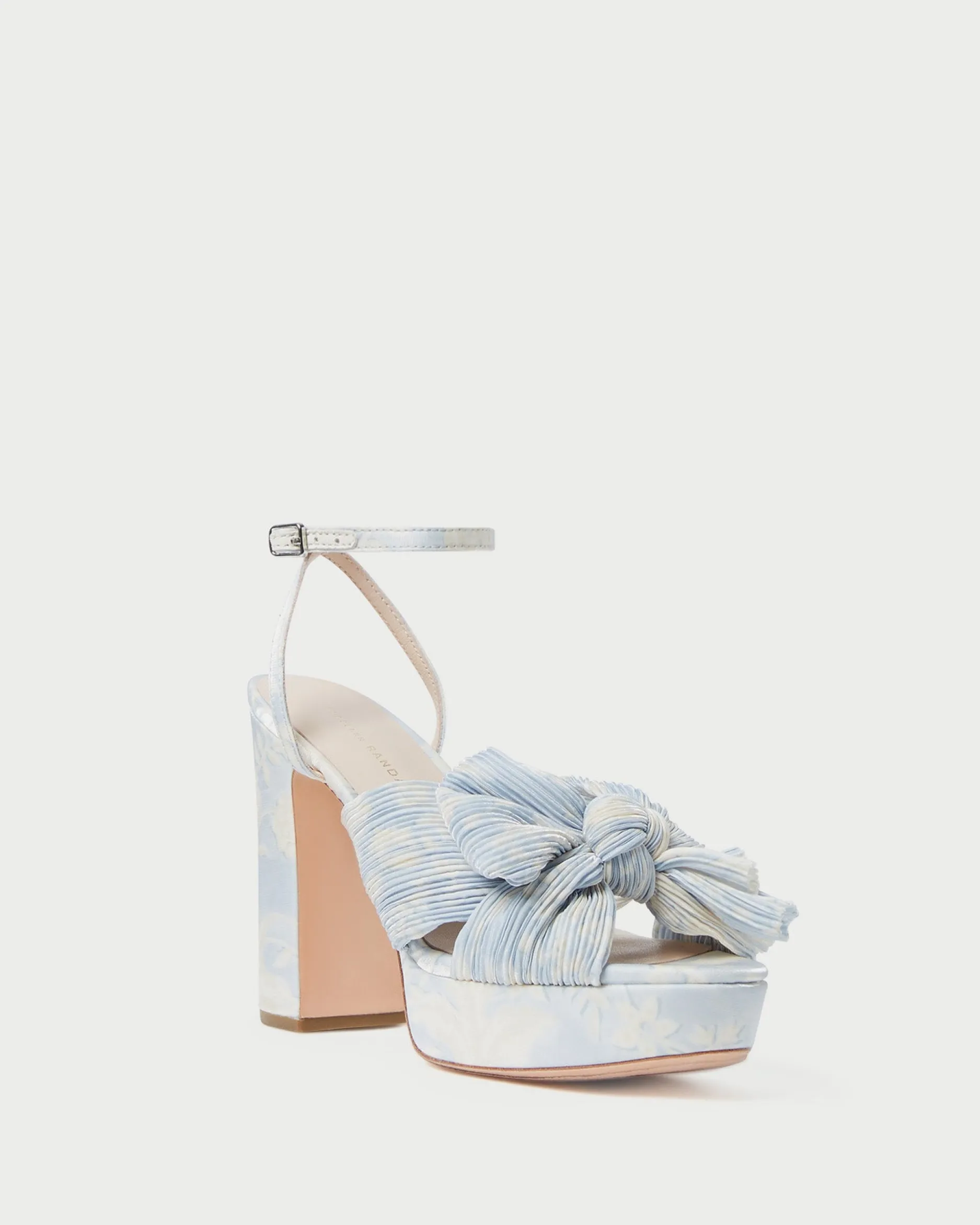 Loeffler Randall Natalia Blue Floral Bow Heel| SOMETHING BLUE|FOR THE BRIDE
