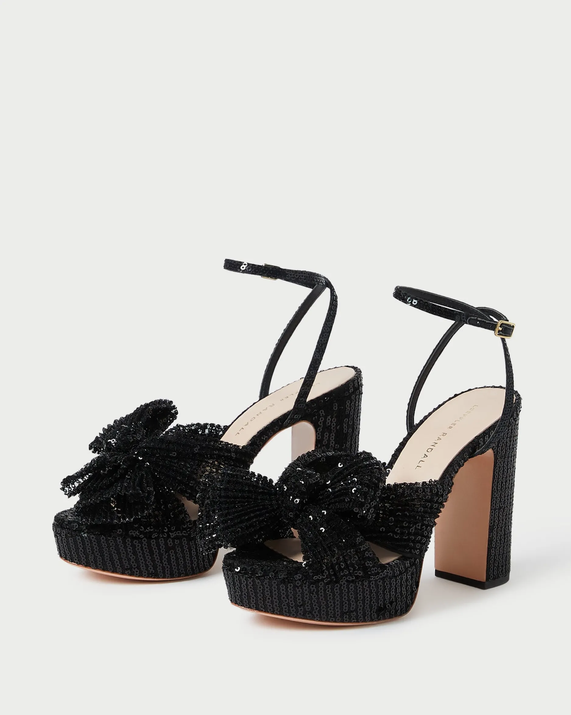 Loeffler Randall Natalia Platform Bow Heel| SOMETHING BLUE|FOR THE BRIDE