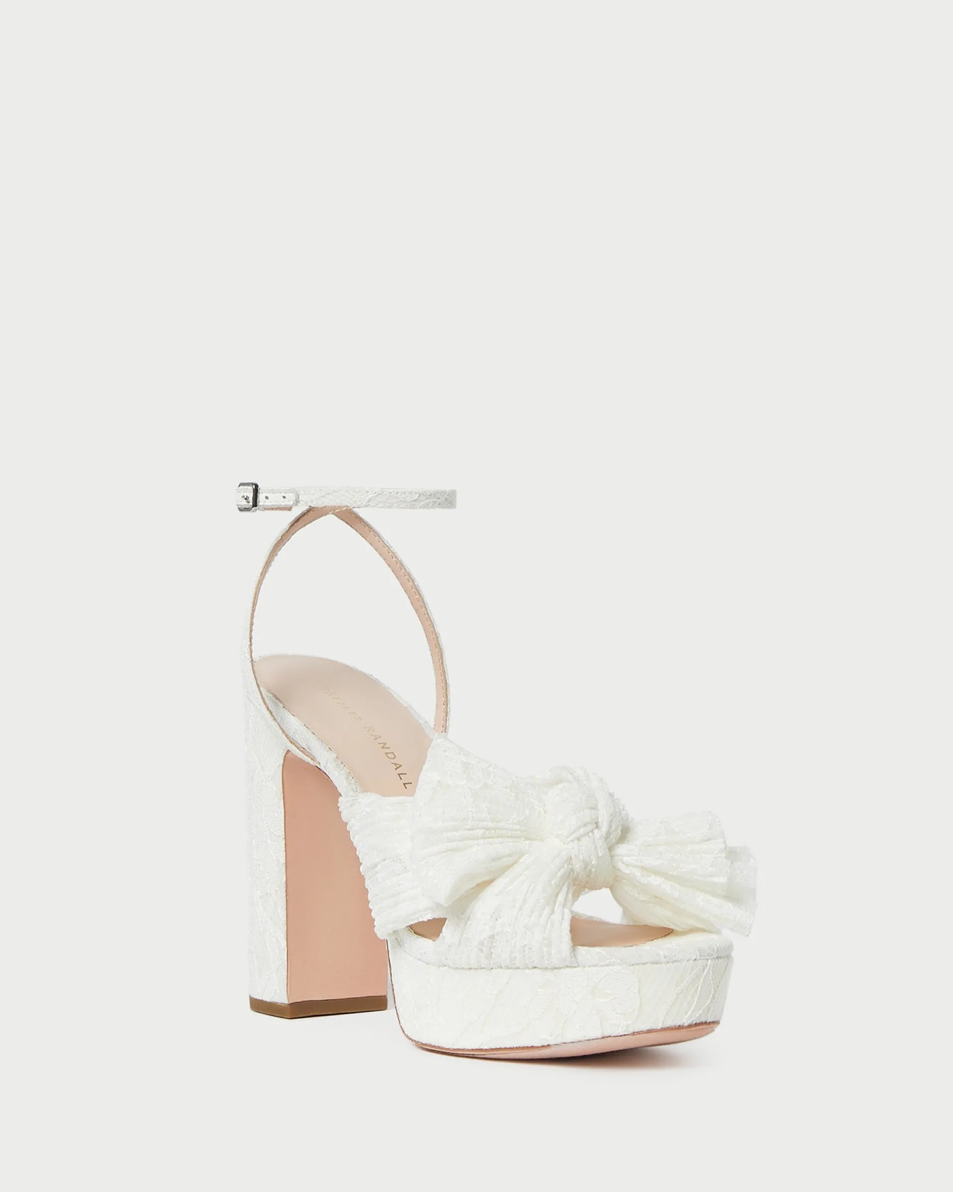Loeffler Randall Natalia Platform Bow Heel| SOMETHING BLUE|FOR THE BRIDE