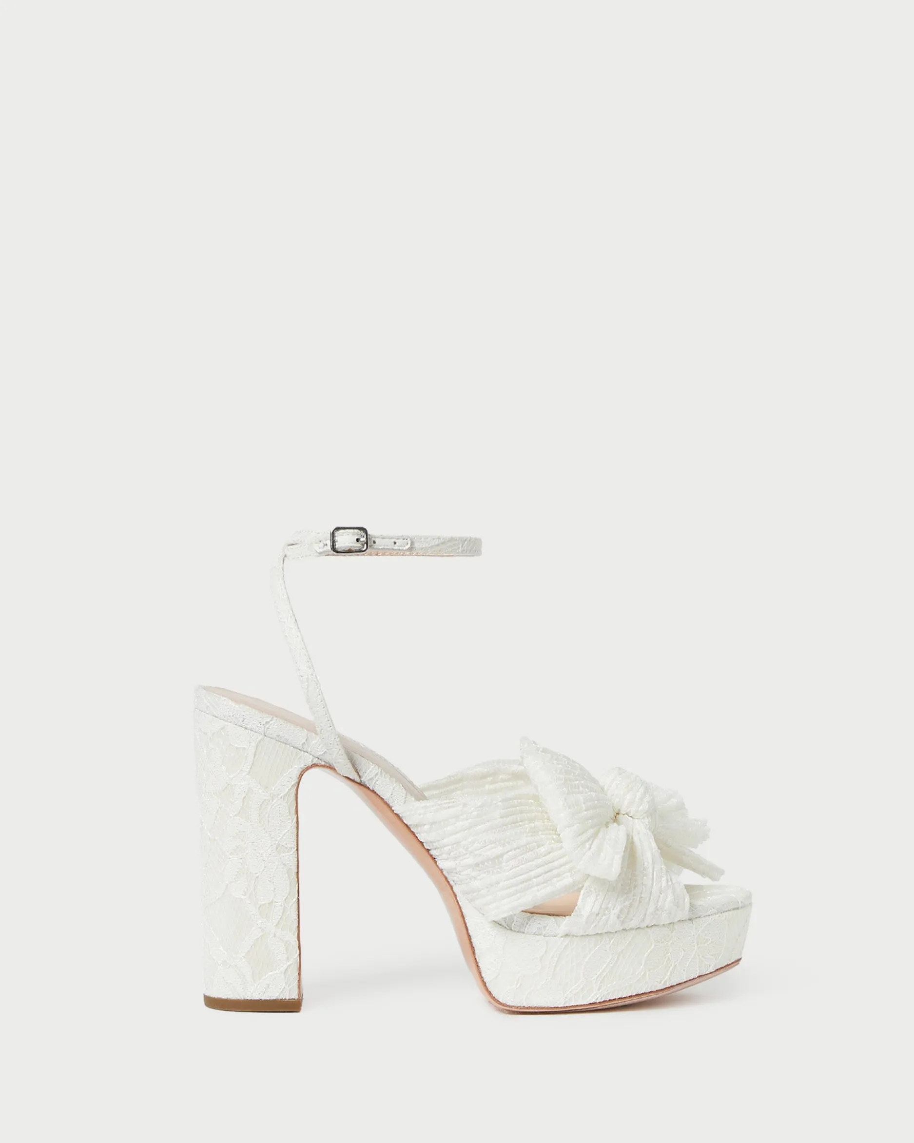 Loeffler Randall Natalia Platform Bow Heel| SOMETHING BLUE|FOR THE BRIDE