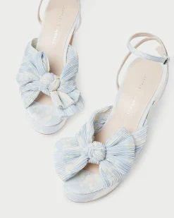Loeffler Randall Natalia Platform Bow Heel| SOMETHING BLUE|FOR THE BRIDE