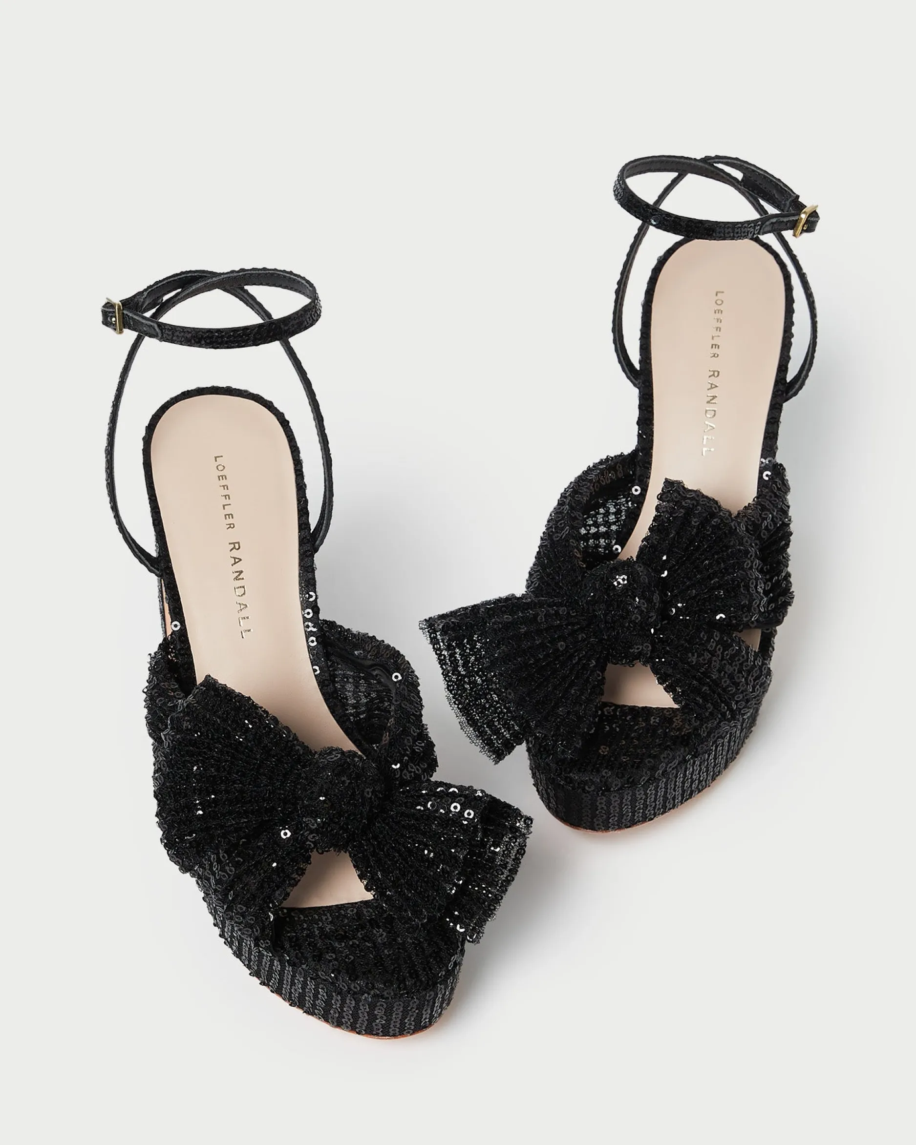 Loeffler Randall Natalia White Lace Bow Heel| SOMETHING BLUE