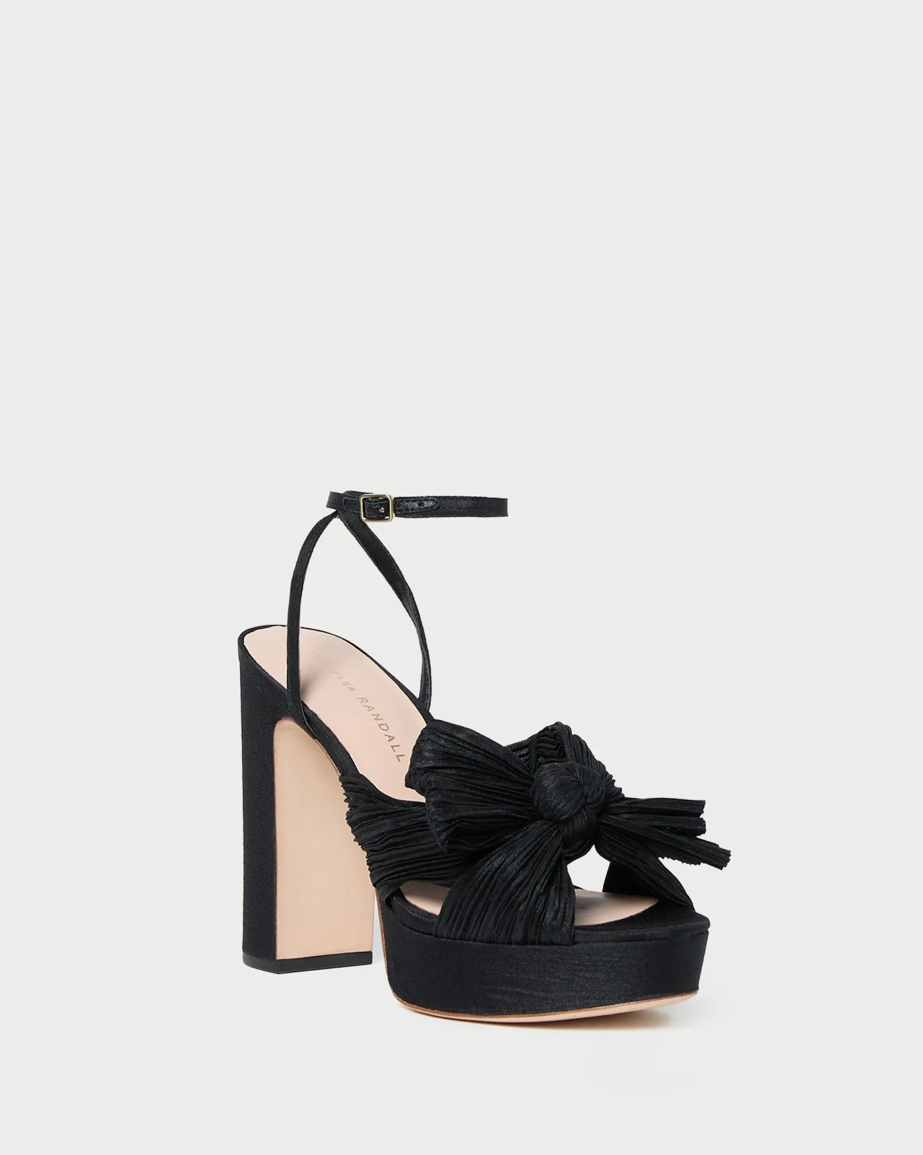 Loeffler Randall Natalia White Lace Bow Heel| SOMETHING BLUE