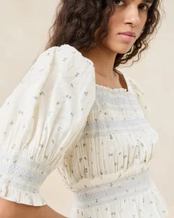 Loeffler Randall Nicola Red Floral Cinched Blouse| FOR THE GUESTS|Casual Staples