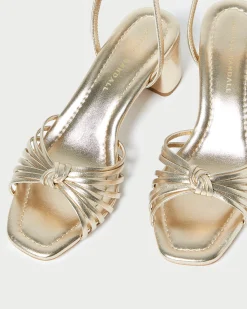 Loeffler Randall Olivia Knot Mid-Heel Sandal| FOR THE BRIDE|Event Essentials