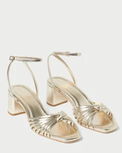 Loeffler Randall Olivia Knot Mid-Heel Sandal| FOR THE BRIDE|Event Essentials