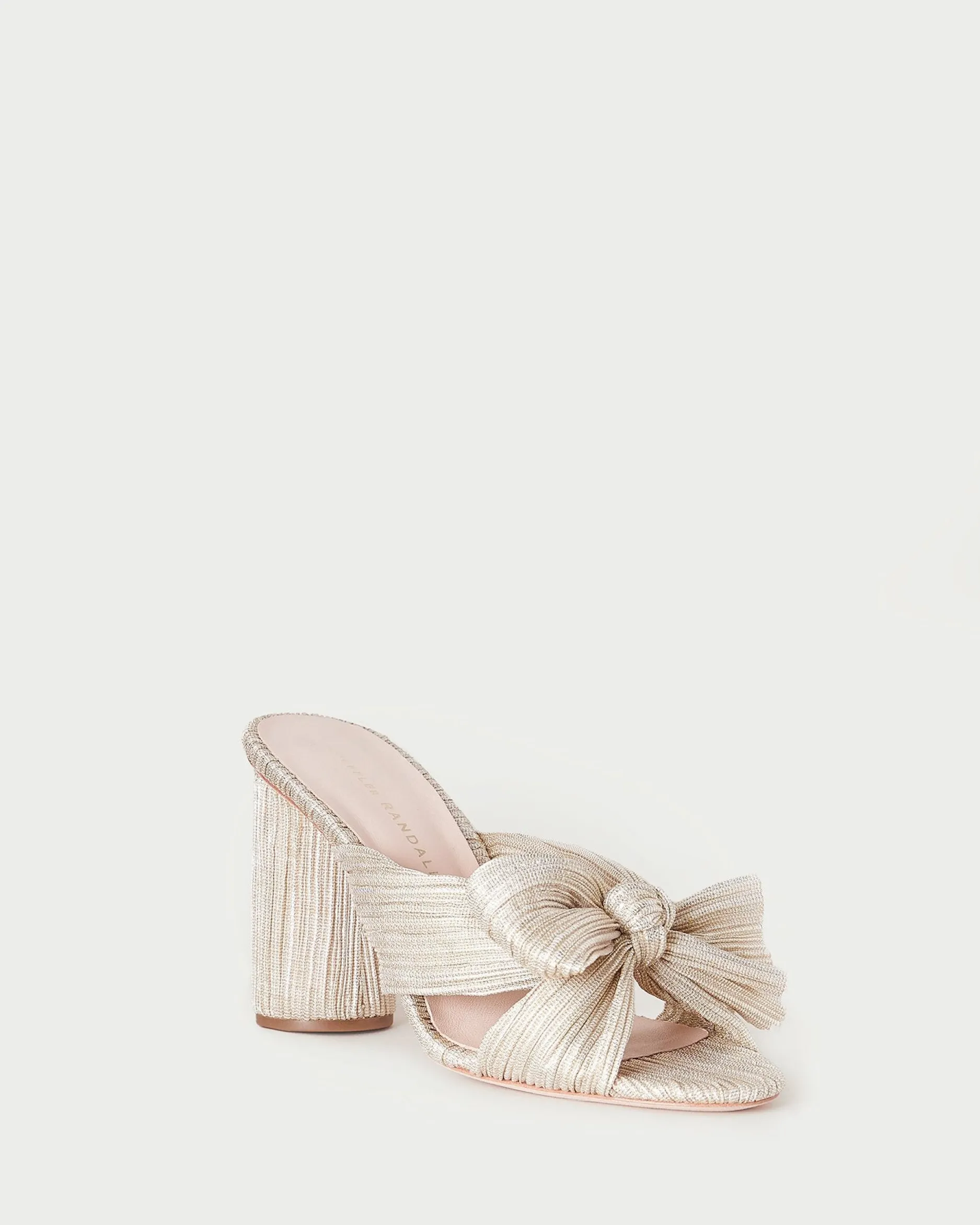 Loeffler Randall Penny Pleated Bow Heel| SOMETHING BLUE
