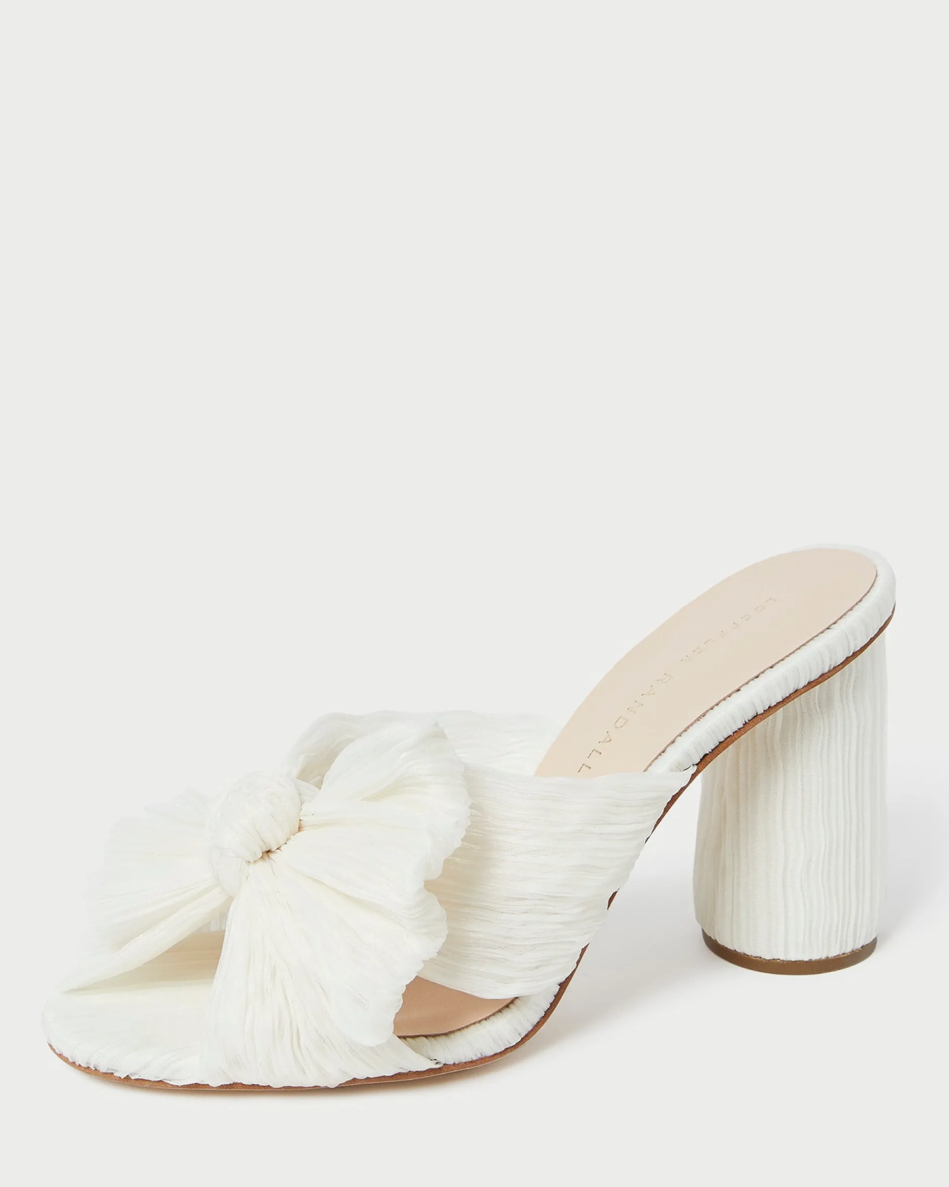 Loeffler Randall Penny Pleated Bow Heel| SOMETHING BLUE