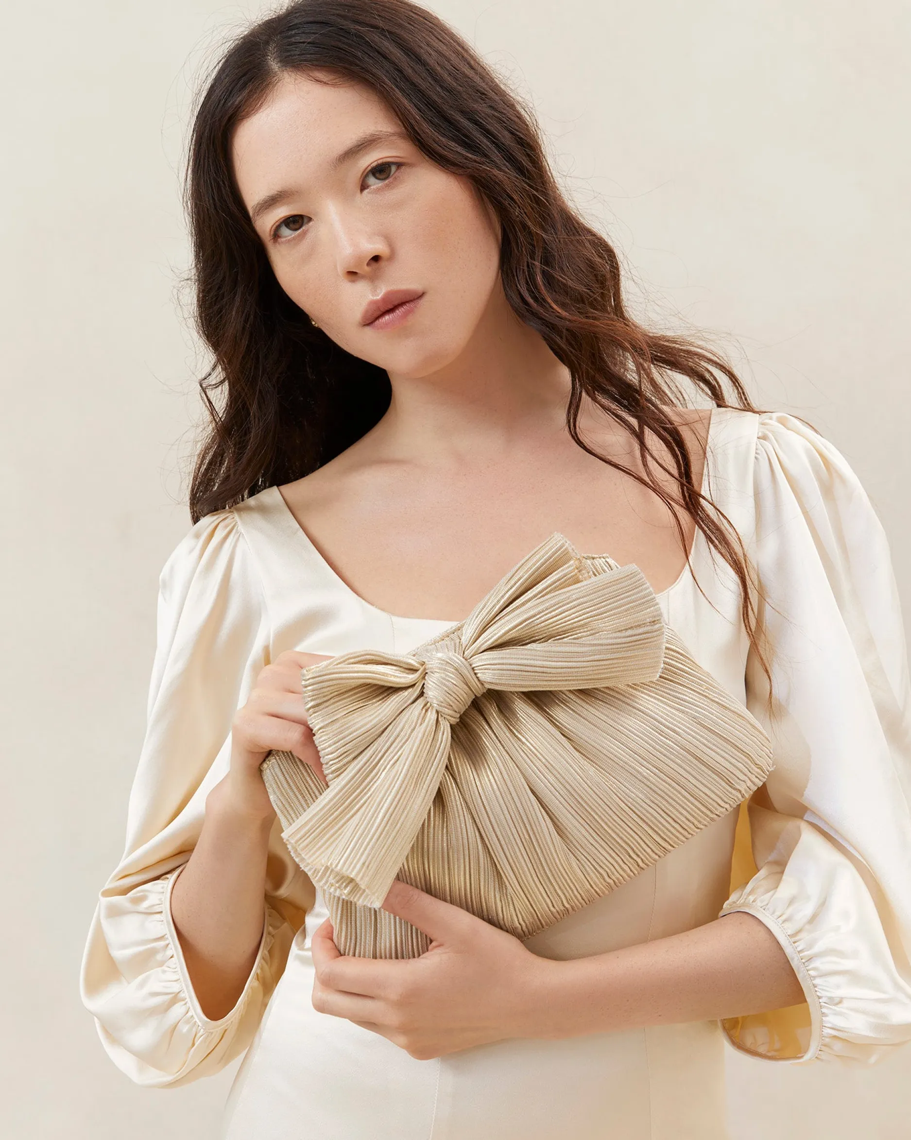 Loeffler Randall Rayne Bow Clutch| FOR THE BRIDE|Clutches