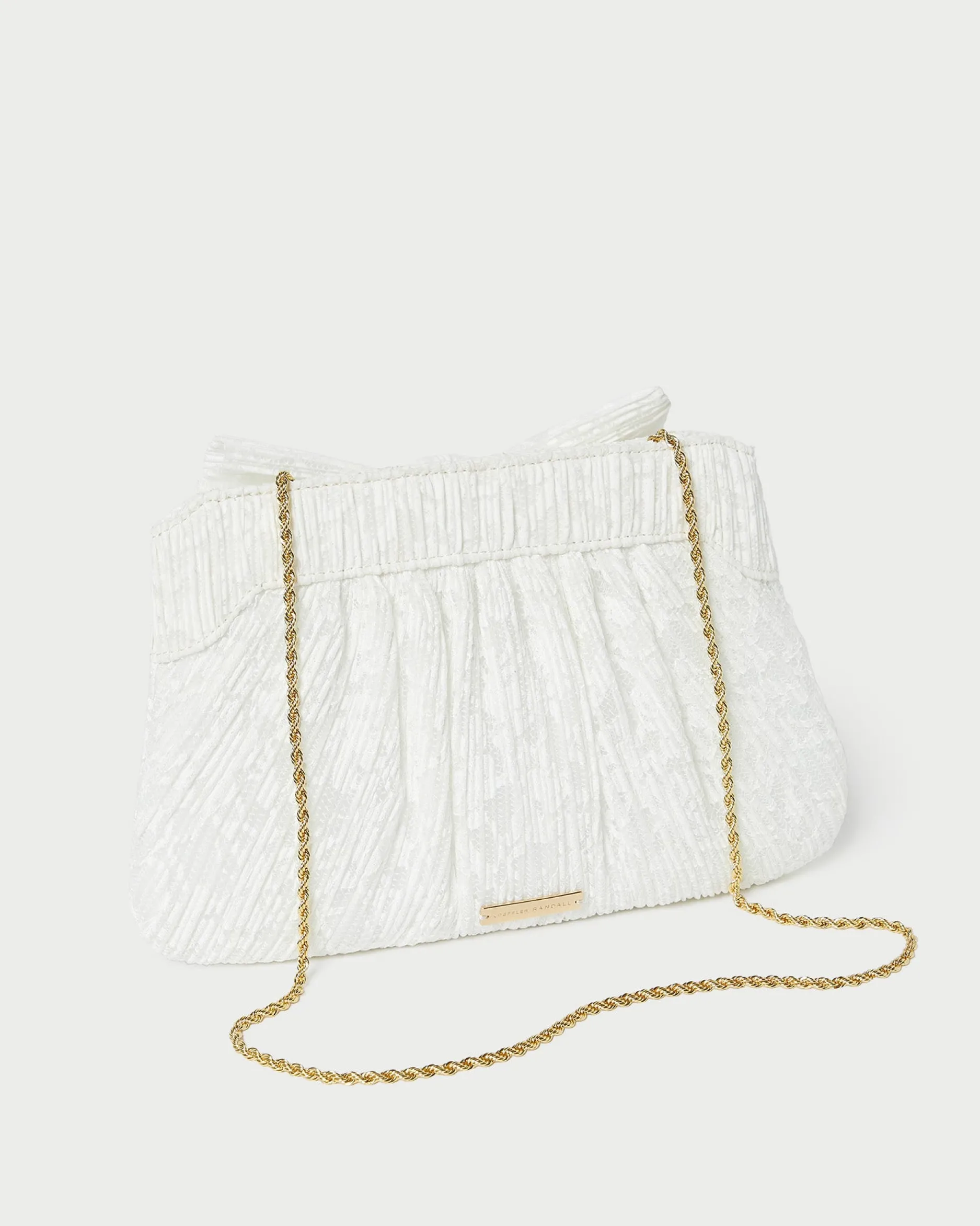 Loeffler Randall Rayne Pleated Bow Clutch| Clutches