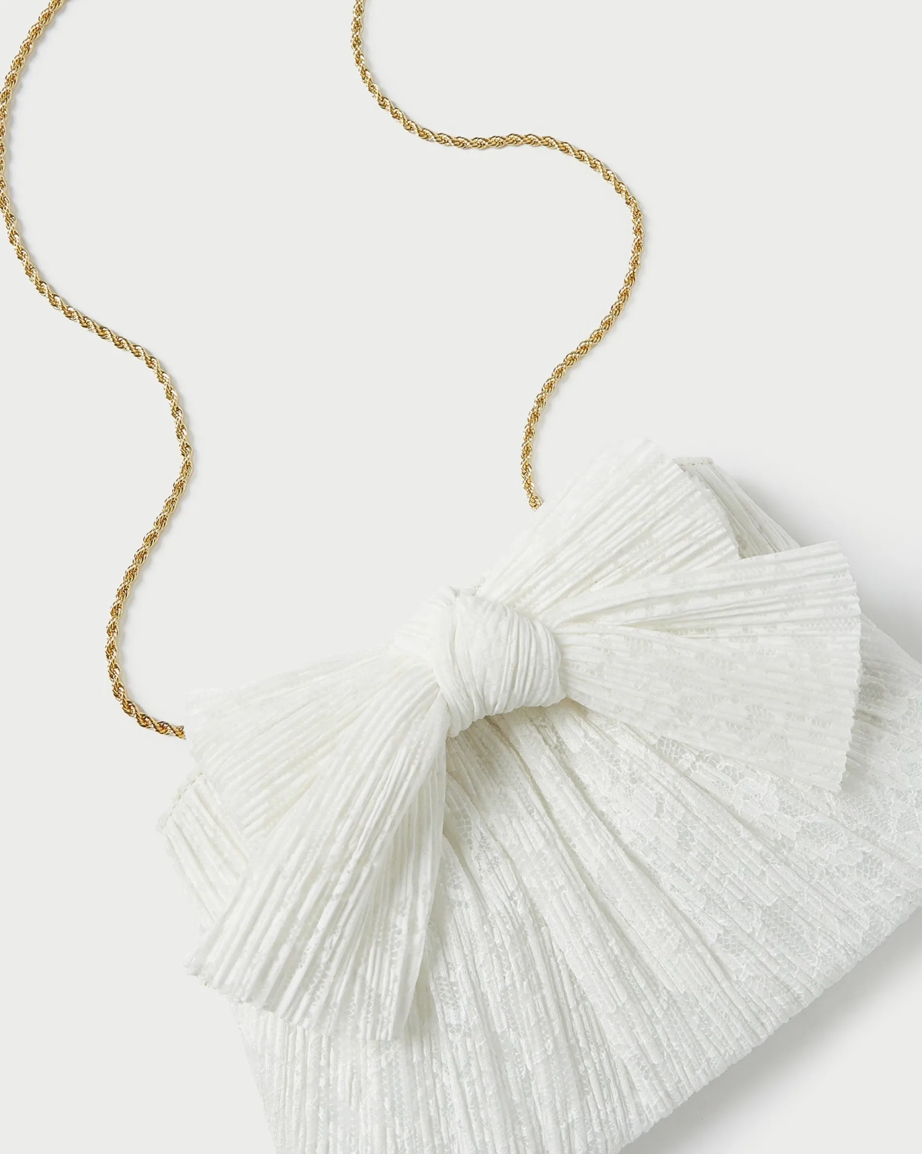 Loeffler Randall Rayne Pleated Bow Clutch| Clutches