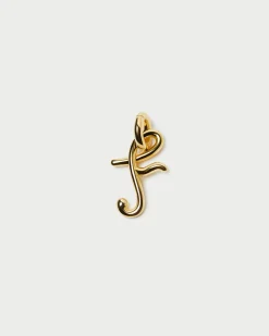 Loeffler Randall Small Gold Letter "F" Charm| Jewelry|Accessories