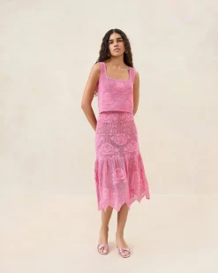 Loeffler Randall Sullivan Rose Crochet Skirt| FOR THE GUESTS|Event Essentials