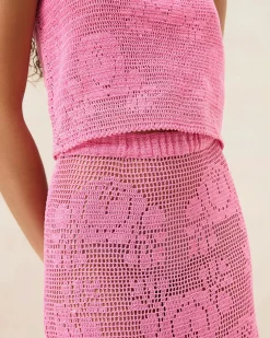 Loeffler Randall Sullivan Rose Crochet Skirt| FOR THE GUESTS|Event Essentials