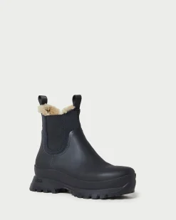 Loeffler Randall Tara Black Shearling-Lined Boot| Boots