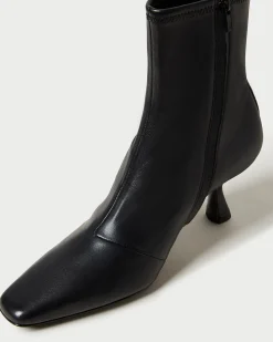 Loeffler Randall Thandy Black Curved Heel Bootie| Boots