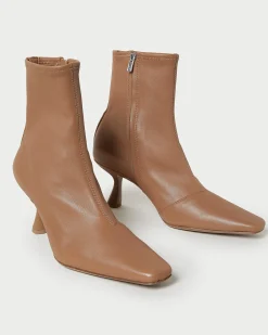 Loeffler Randall Thandy Black Curved Heel Bootie| Boots