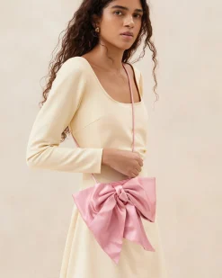 Loeffler Randall Violet Satin Bow Crossbody| Jessie Loves